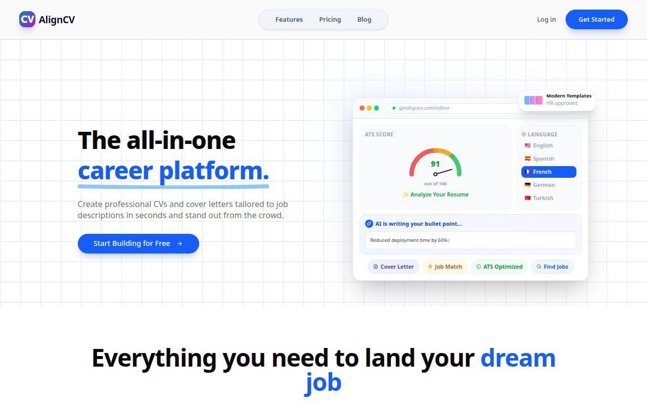 AlignCV screenshot